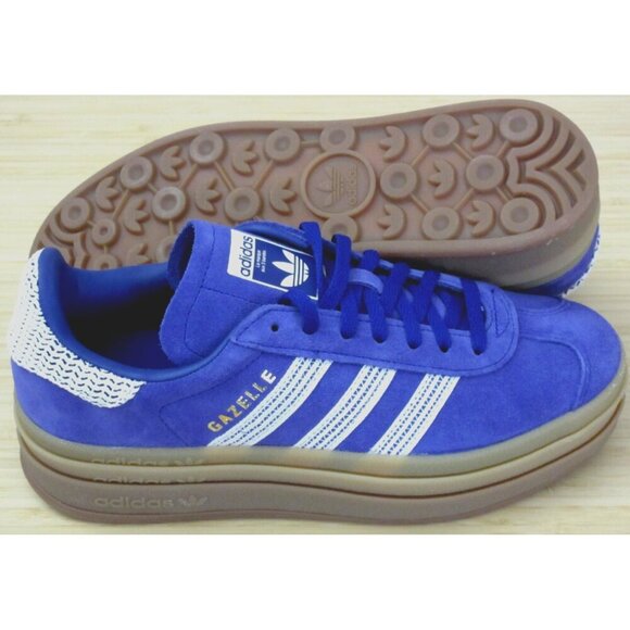 adidas Shoes - Adidas Women's Gazelle Bold Crochet Pack Collegiate Purple Shoes Sizes NIB
